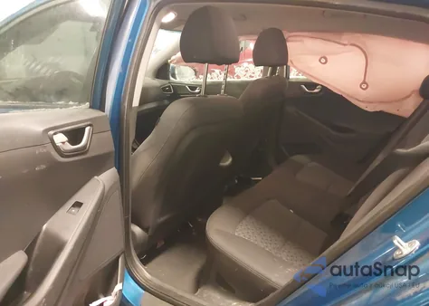 2017 Hyundai Ioniq Hybrid Blue from USA, damaged, VIN KMHC65LC1HU036827